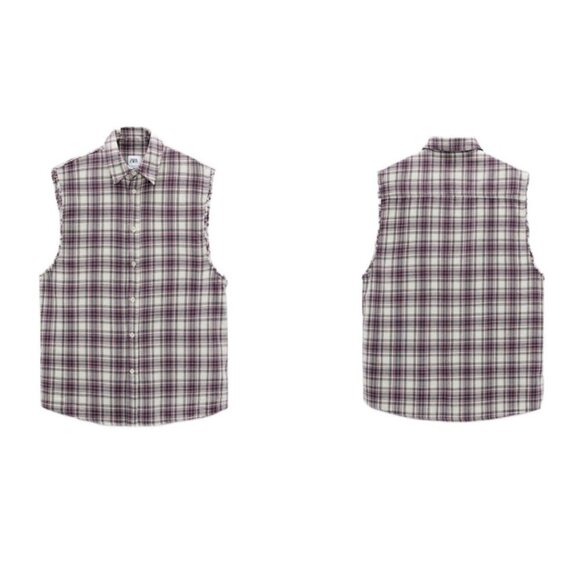 ZARA TEXTURED CHECK SHIRT 7446/300 - Picture 1 of 5
